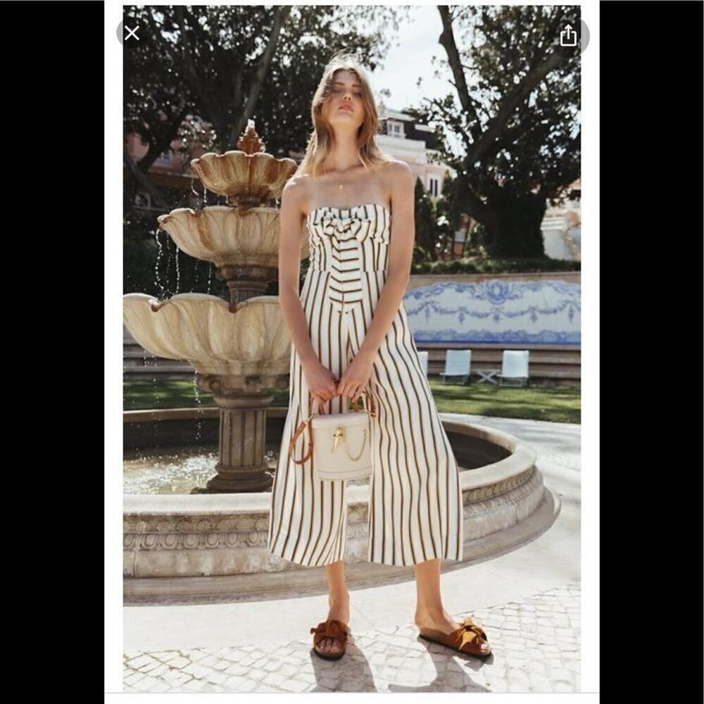 NWT Sancia The Praia Jumpsuit Cilou Stripe S